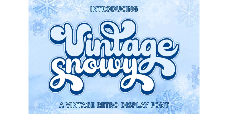 Vintage Snowy Font by Kido Studio — Display Font