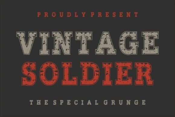 Vintage Soldier by Dreamspace.studio β Slab Serif Font