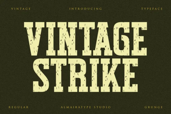 Vintage Strike by Almairatype Studio — Slab Serif Font