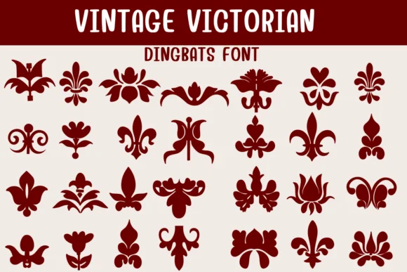 Vintage Victorian by Sontaya — Dingbats Font
