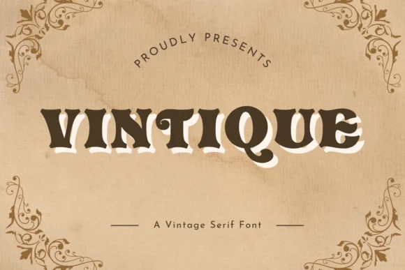 Vintique by Bambin — Slab Serif Font
