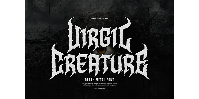 Virgil Creature Font by Denustudios by Denustudios — Blackletter Font