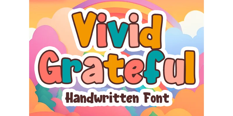 Vivid Grateful Font by MVMET — Display Font