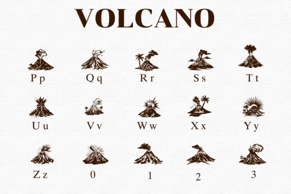 Volcano by Nongyao — Dingbats Font — thumbnail 3