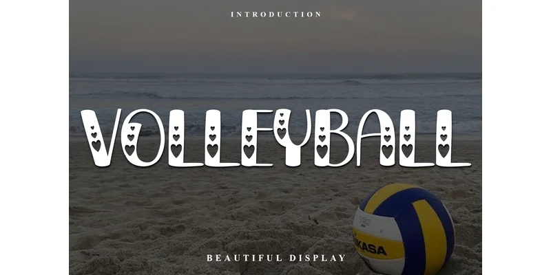 Volleyball Font by FreshTypeINK — Display Font