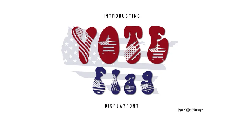 Voteflag Font by Honiiemoon by Honiiemoon — Decorative Font