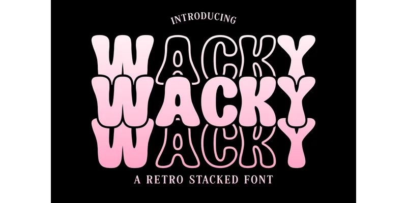Wacky Font by Damai (7NTypes) — Display Font
