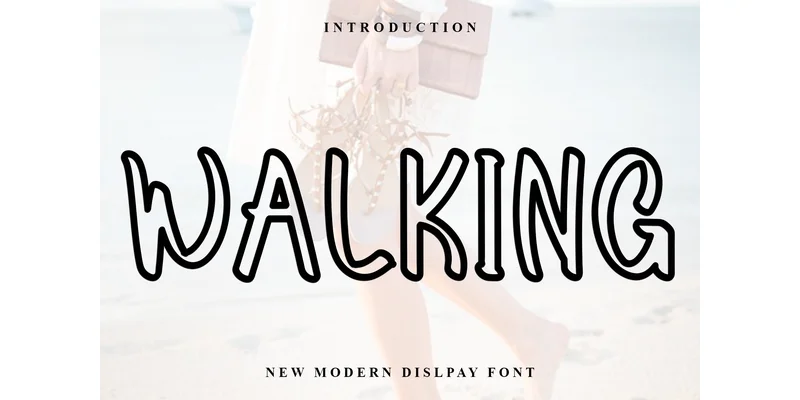 Walking Font by PiPi Creative — Display Font