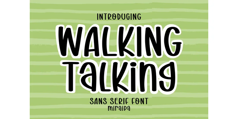 Walking Talking Font by miraipa — Sans Serif Font