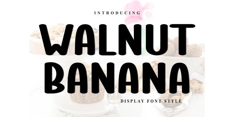 Walnut Banana Font by FreshTypeINK — Display Font