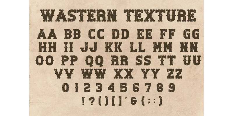 Wastern Texture Font by Eystore by Eystore — Sans Serif Font — thumbnail 6