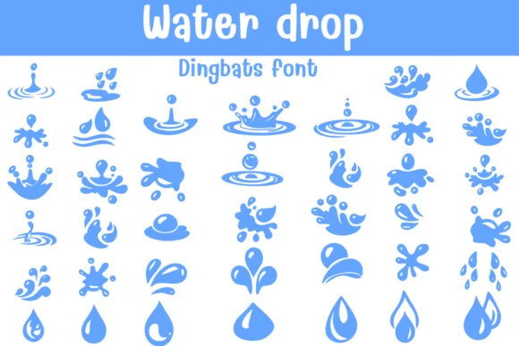 Water Dorp by Sontaya — Dingbats Font