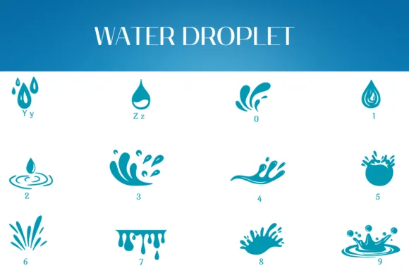 Water Droplet by Heartcraft Atelier — Dingbats Font — thumbnail 4