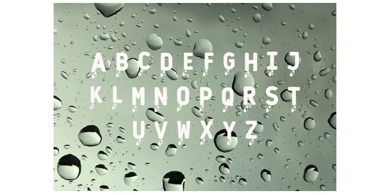 Water Drops Font by Bloomora Studio — Display Font — thumbnail 2