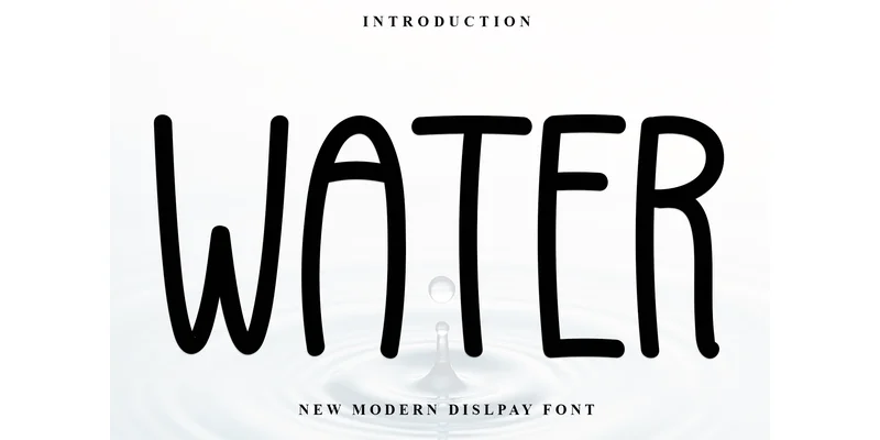 Water Font by Inermedia STUDIO — Display Font