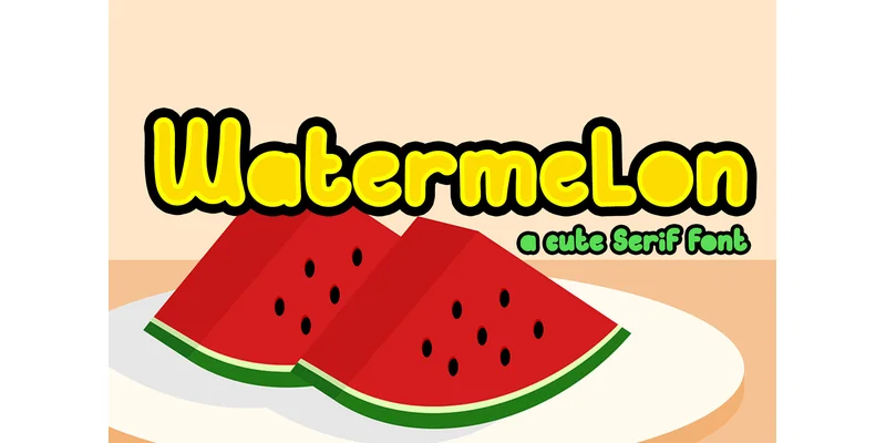 Watermelon Font by Choirulcreator — Display Font