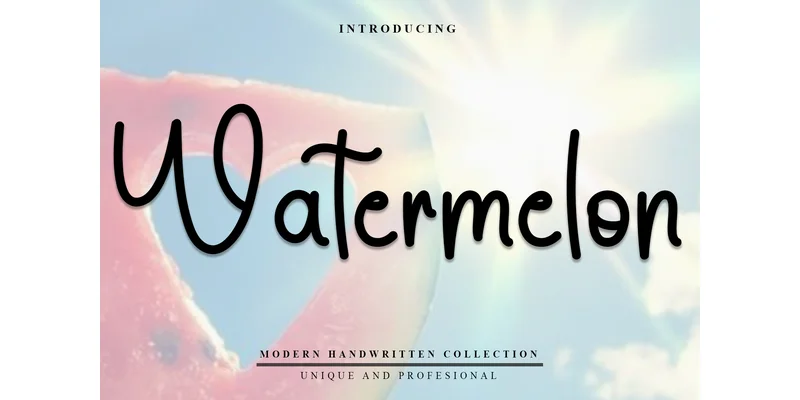 Watermelon Font by FreshTypeINK — Sans Serif Font