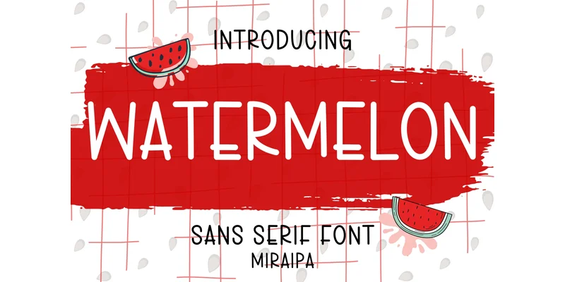 Watermelon Font by miraipa — Sans Serif Font