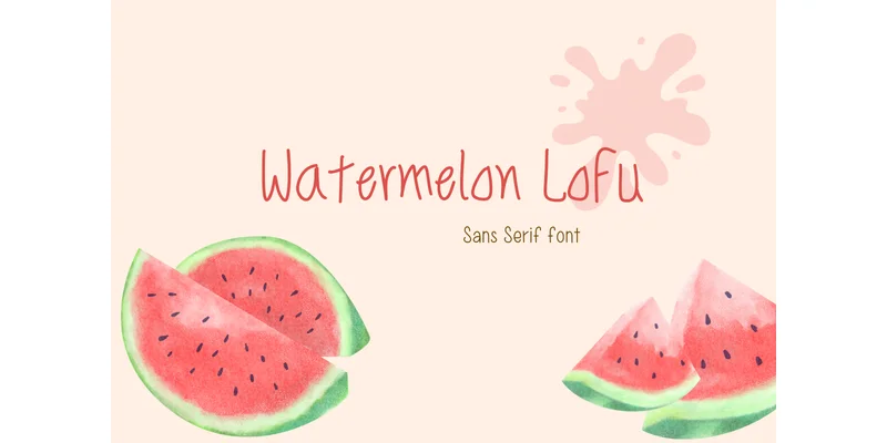 Watermelon Loex Font by TanoiCartoonist — Sans Serif Font