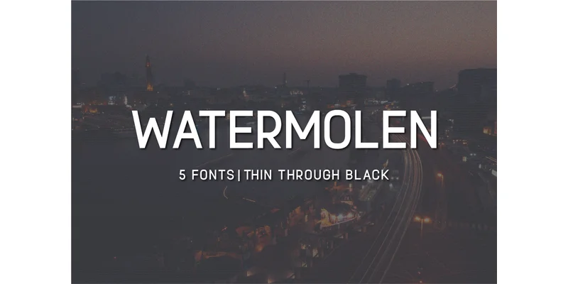 Watermolen Font by Huntype — Sans Serif Font