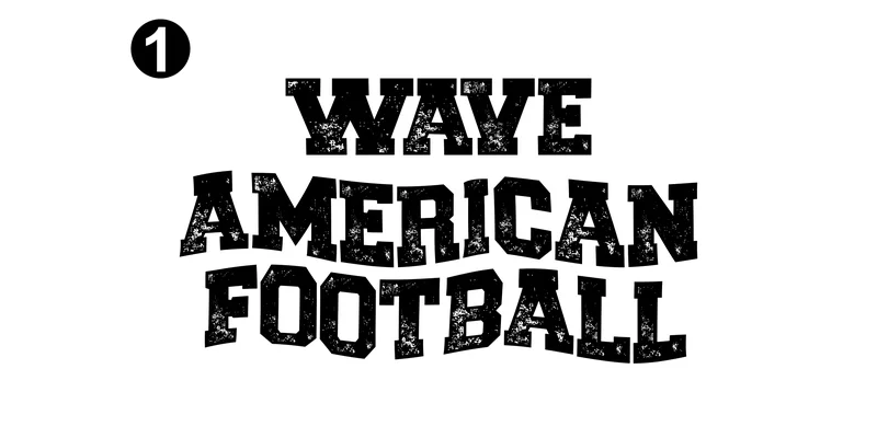 Wave American Football Font by Infontree — Display Font — thumbnail 2