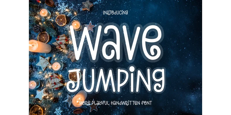 Wave Jumping Font by Yan (7NTypes) — Display Font
