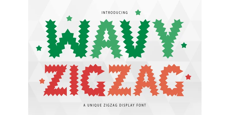 Wavy Zigzag Font by SVG Bloom — Display Font