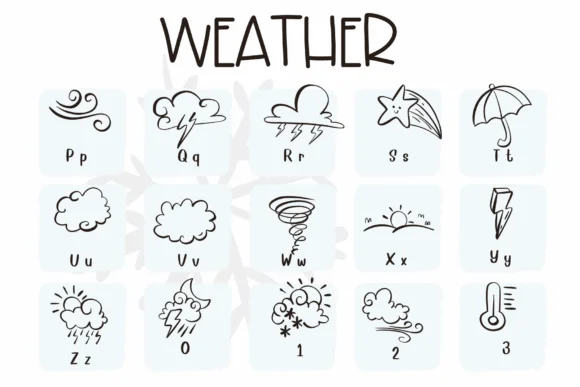 Weather by Sirinart — Dingbats Font — thumbnail 3
