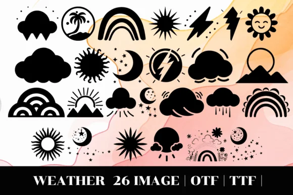 Weather by MOMAT THIRTYONE — Dingbats Font — thumbnail 2