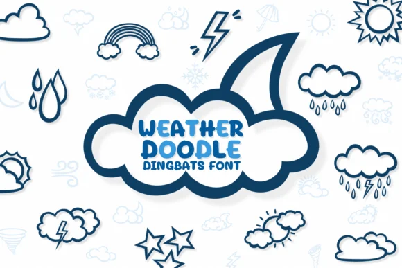 Weather Doodle by Chonada — Dingbats Font