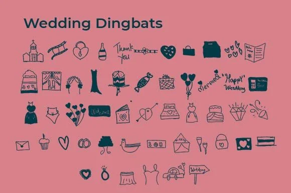 Wedding by Ciriative — Dingbats Font