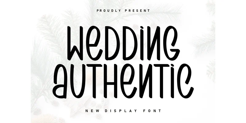 Wedding Authentic Font by Berkah Shop — Display Font