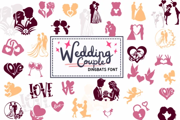 Wedding Couple by PraewDesigns — Dingbats Font