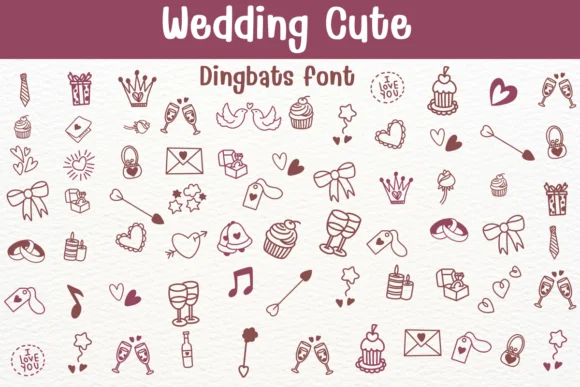 Wedding Cute 1 by Sontaya — Dingbats Font