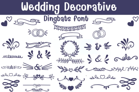Wedding Decorative by Sontaya — Dingbats Font