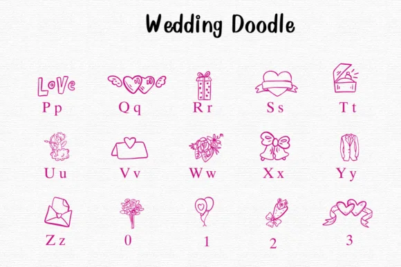 Wedding Doodle by Nongyao — Dingbats Font — thumbnail 3