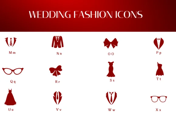 Wedding Fashion Icons by Heartcraft Atelier — Dingbats Font — thumbnail 3