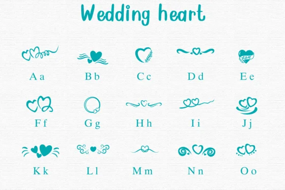 Wedding Heart by Nongyao — Dingbats Font — thumbnail 2