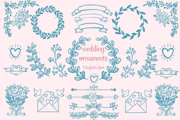 Wedding Ornaments by Nongyao — Dingbats Font