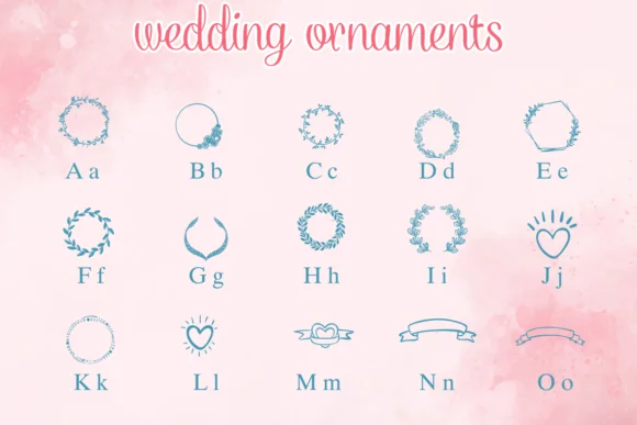 Wedding Ornaments by Nongyao — Dingbats Font — thumbnail 2