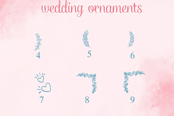 Wedding Ornaments by Nongyao — Dingbats Font — thumbnail 4