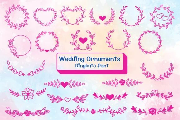 Wedding Ornaments by Ketsarin — Dingbats Font