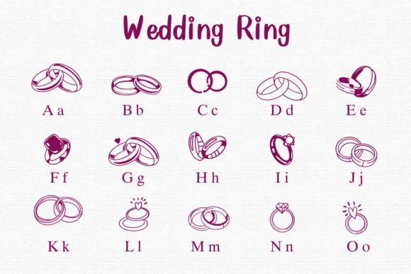 Wedding Ring by Nongyao — Dingbats Font — thumbnail 2