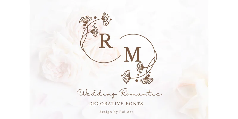 Wedding Romantic Font by Pui Art by Pui Art — Decorative Font