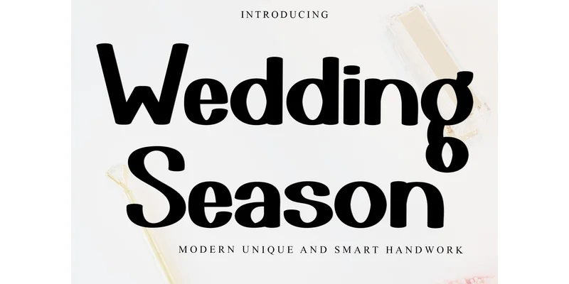 Wedding Season Font by FreshTypeINK — Display Font