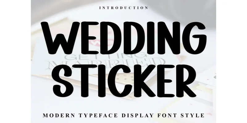 Wedding Sticker Font by Inermedia STUDIO — Display Font