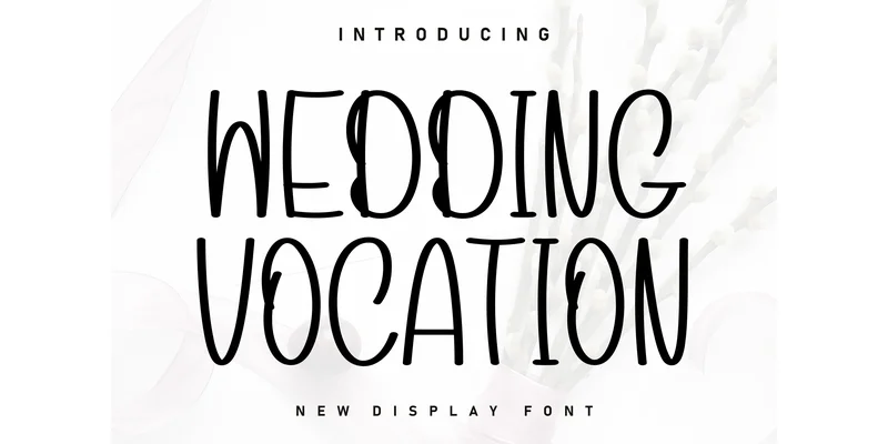 Wedding Vocation Font by Berkah Shop — Display Font
