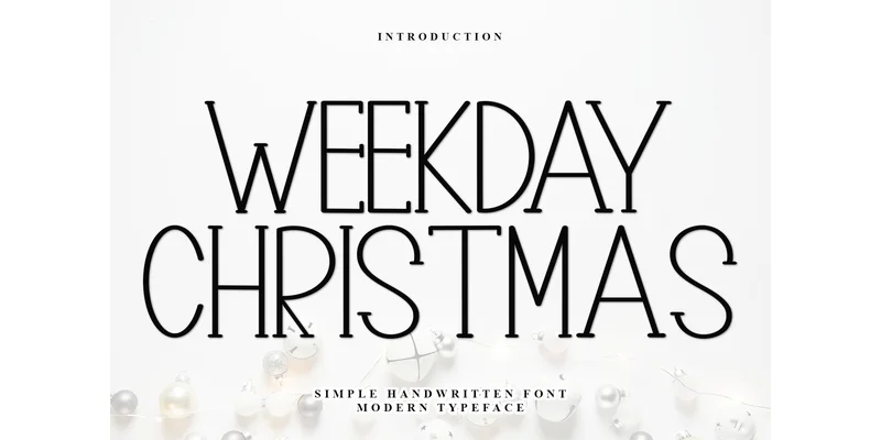 Weekday Christmas Font by Inermedia STUDIO — Display Font