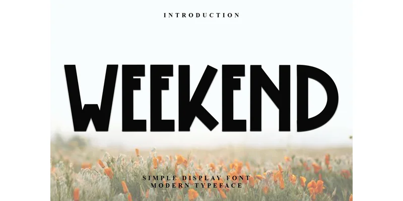 Weekend Font by Inermedia STUDIO — Display Font