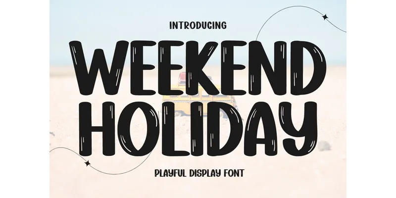 Weekend Holiday Font by Minimalist Eyes — Display Font